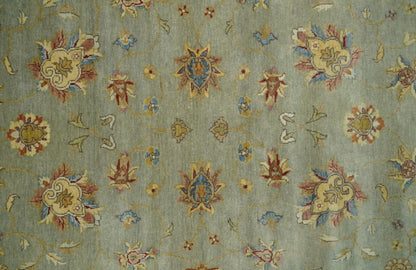 6x8 Fine Hand Knotted Silver and Ivory Traditional Vintage Persian Style Antique Wool Rug | AGR30 - Nuvé