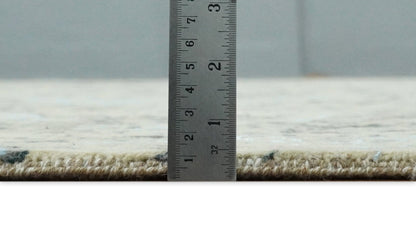 6x9 Fine Hand Knotted Beige and Rust Traditional Vintage Persian Style Antique Wool and Silk Rug | AGR2 - Nuvé