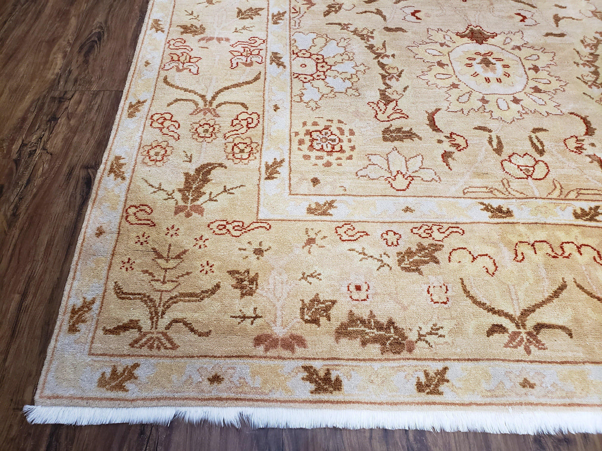 Vintage Turkish Oushak Area Rug 6x9, Wool Hand-Knotted