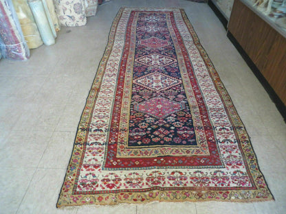 4' X11' Antique Handmade Turkish Anatolian Wool Corridor Kalegy Runner Rug - Nuvé