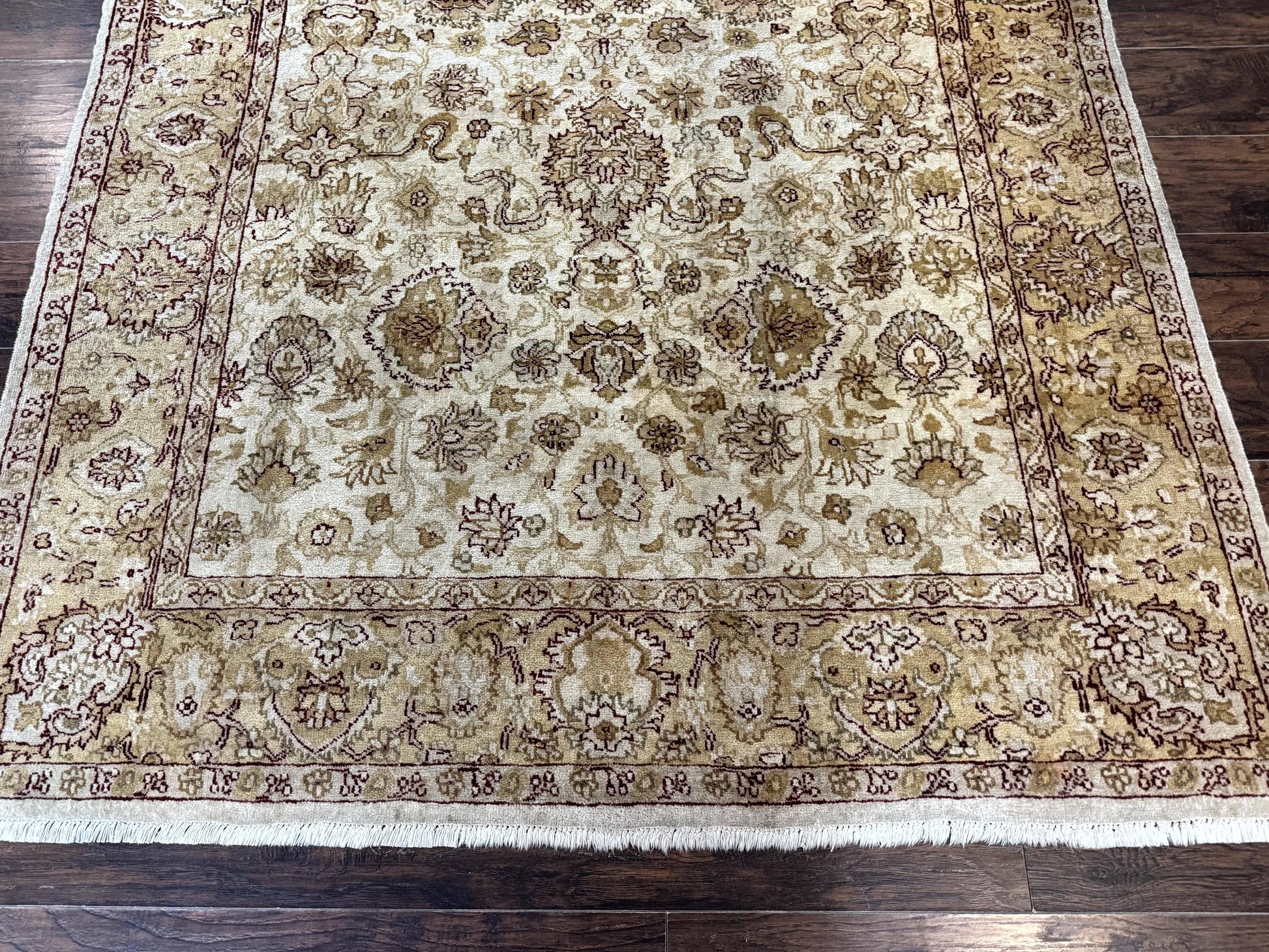 Turkish Oushak Rug 6x9, Vintage, Beige - Nuvé