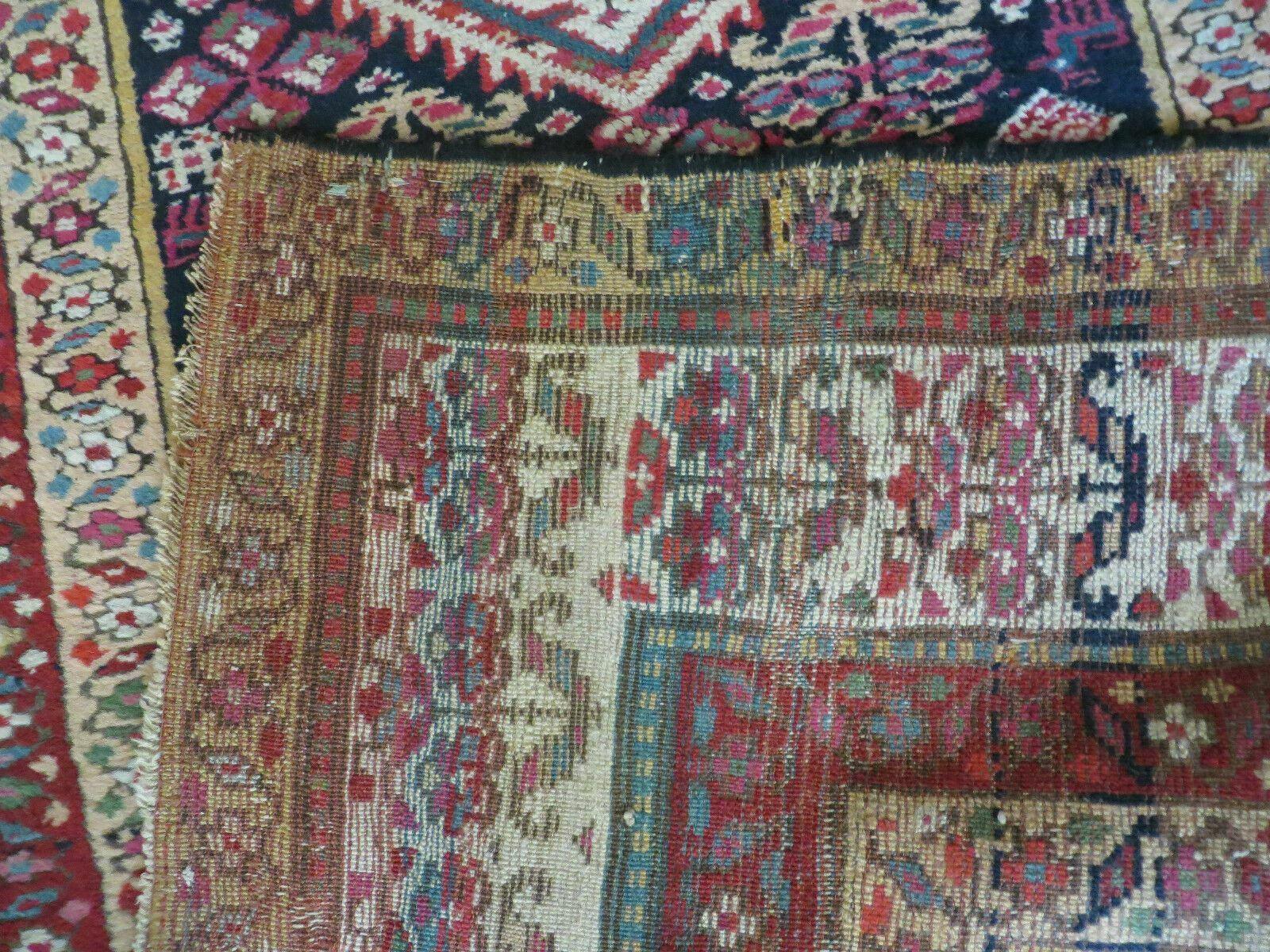 4' X11' Antique Handmade Turkish Anatolian Wool Corridor Kalegy Runner Rug - Nuvé