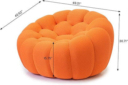 Nuvé® Mitsu Modular Bouclé Cloud Sofa - Orange - Single Seater - Nuvé