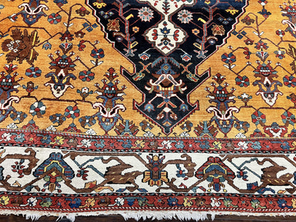Antique Persian Bakhtiari Rug 14x19 – Rare Palace Size Carpet - Nuvé