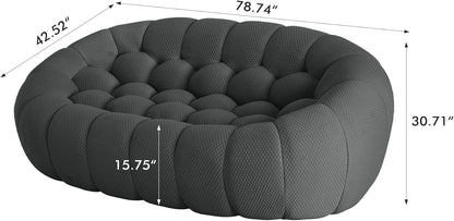 Nuvé® Mitsu Modular Bouclé Cloud Sofa - Dark Grey - 2 Seater Sofa - Nuvé