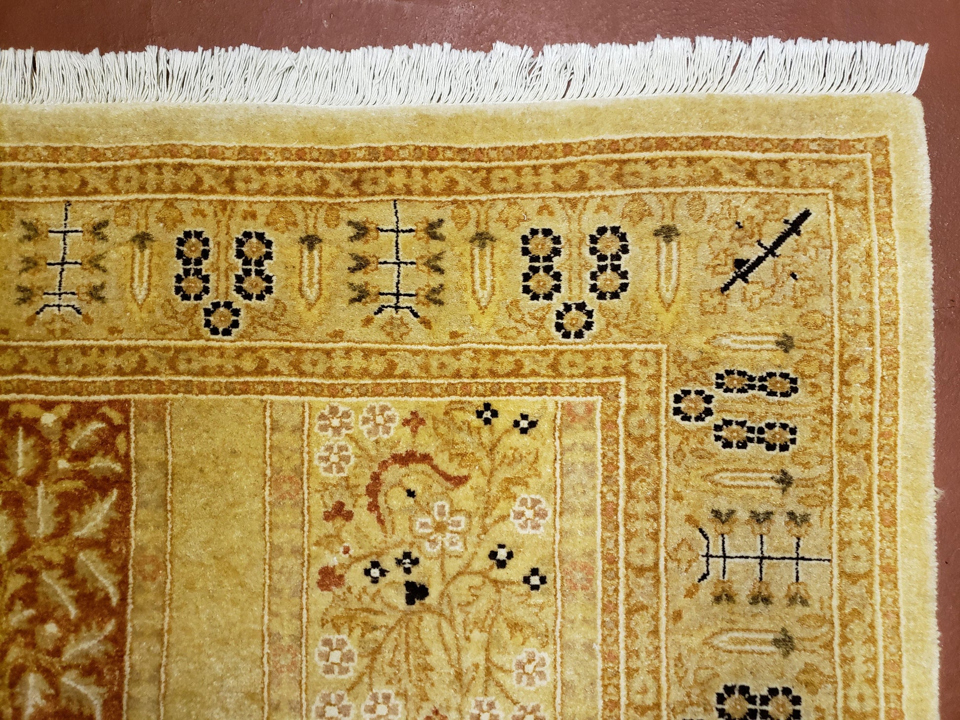 3' 2" x 12 ' 6" Pak Persian Safavieh Runner Haji Jalil Fine Runner Rug 3ft Runner 12ft Runner 13ft Runner Panel Design Runner Hand-Knotted - Nuvé