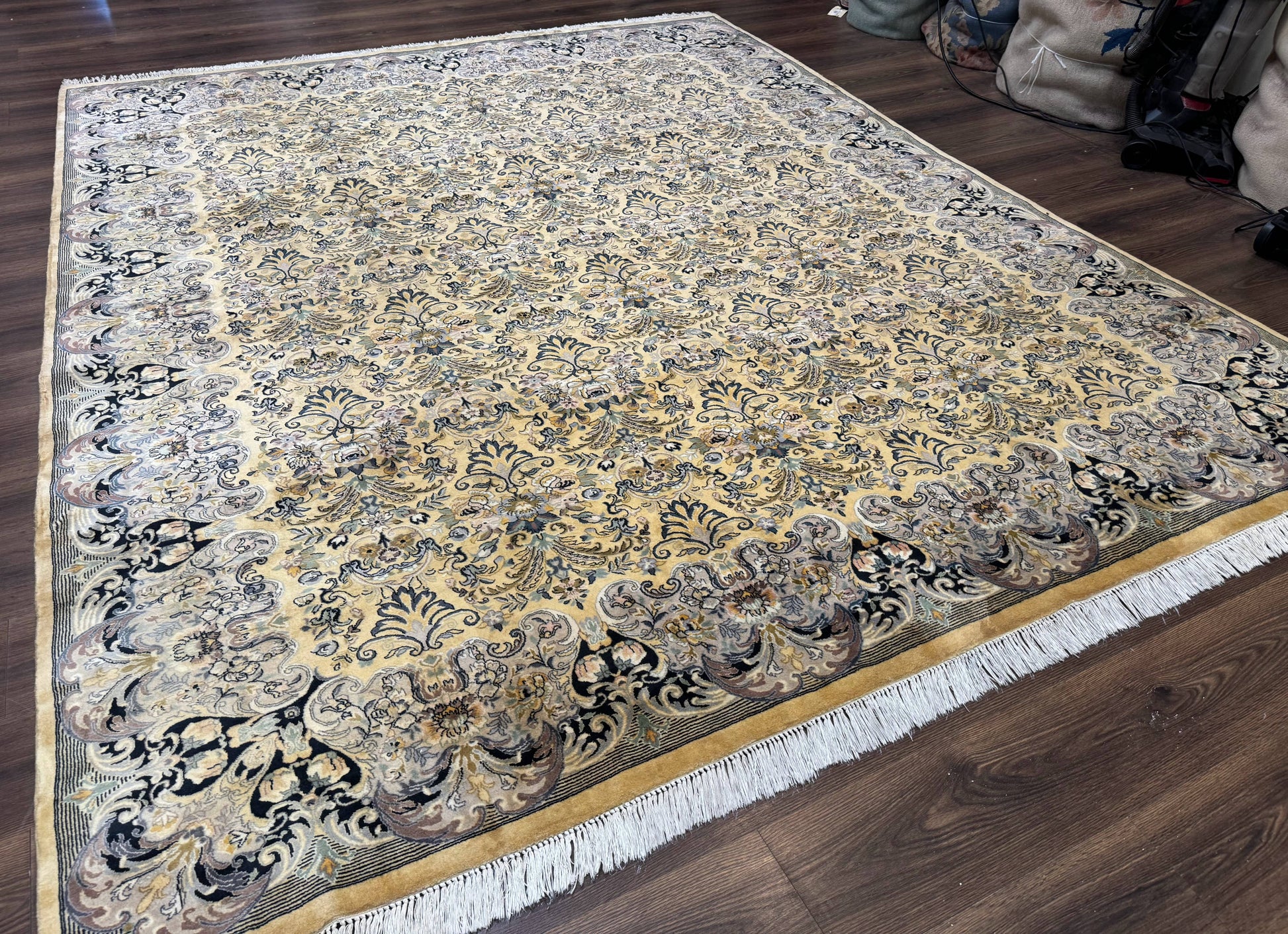 Pak Persian Rug 8x10, Allover Pattern, Fine 225 KPSI, Cream - Nuvé