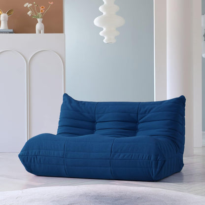 Muku Bouclé Chair - Blue - 2 Seater - Nuvé