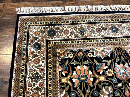 Indo Persian Bidjar Rug 6x10, Vintage Handmade Wool Carpet, Allover Pattern - Nuvé