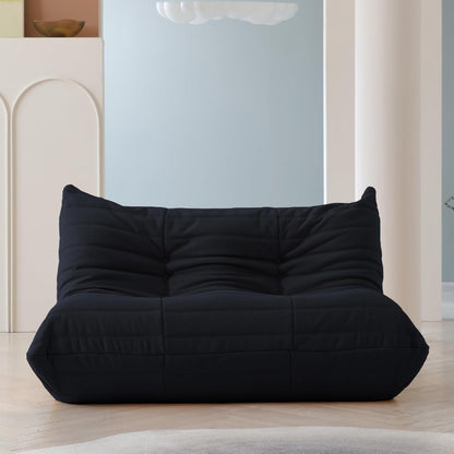 Muku Bouclé Chair - Black - 2 Seater - Nuvé