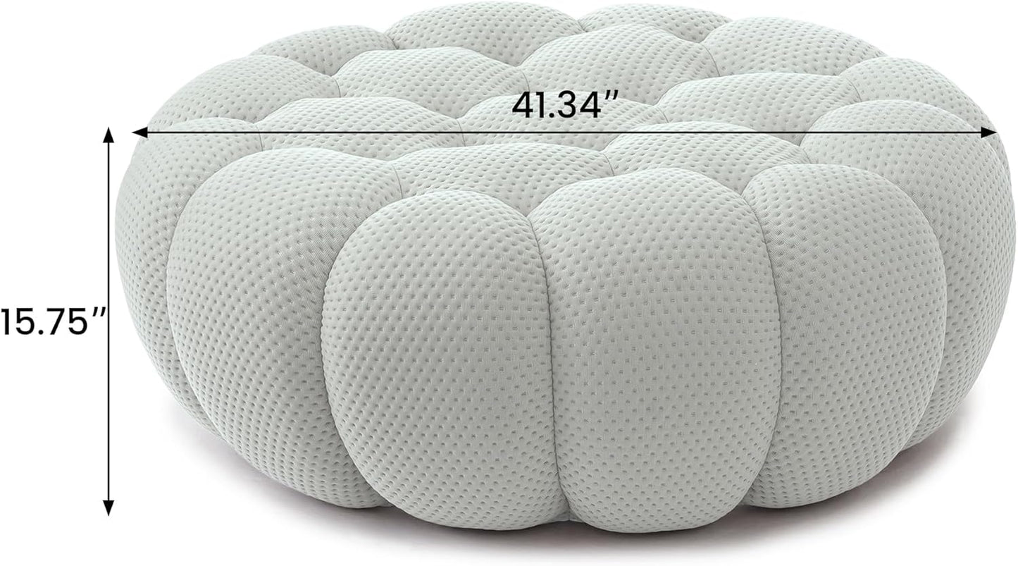 Nuvé® Mitsu Modular Bouclé Cloud Sofa - Light Grey - Ottoman - Nuvé