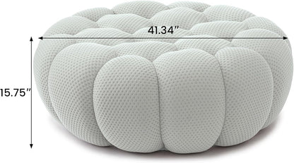 Nuvé® Mitsu Modular Bouclé Cloud Sofa - Light Grey - Ottoman - Nuvé