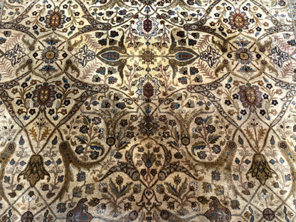 Indo Persian Rug 8x10, Teawash Bidjar Carpet, Allover Pattern - Nuvé
