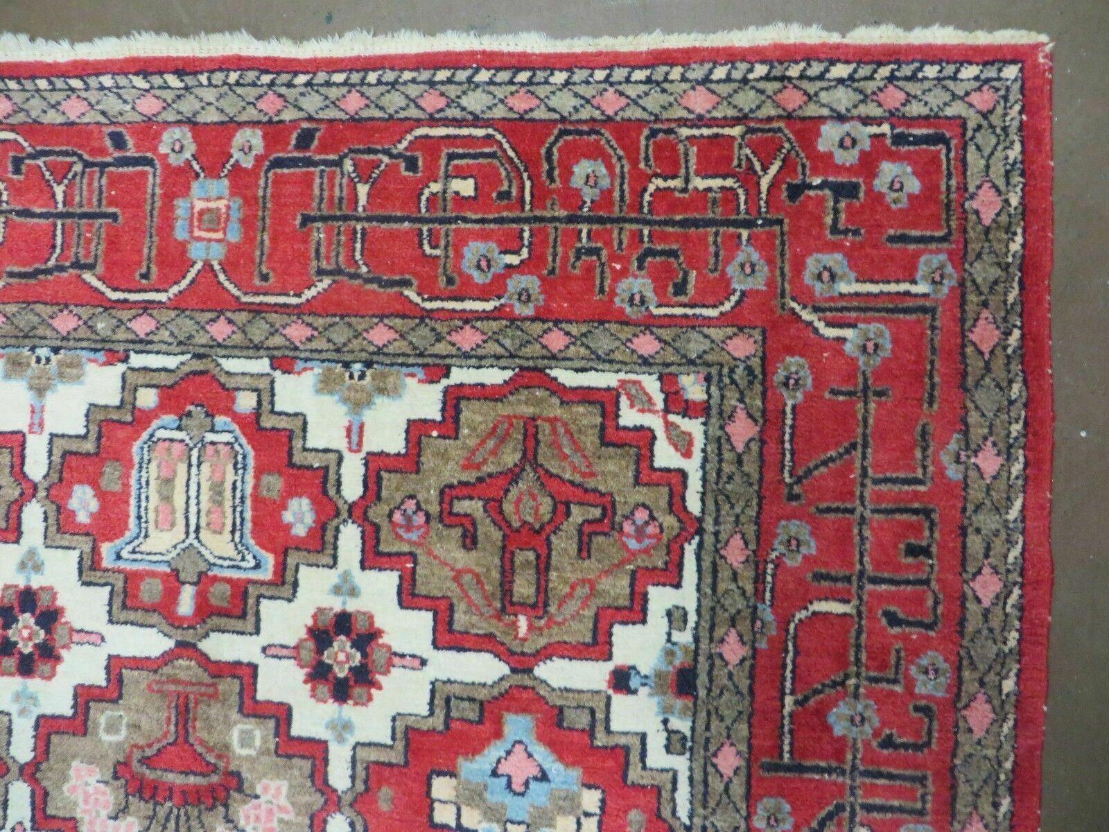 4' X 6' Antique Handmade Turkish Anatolian Wool Rug Vegetable Dyes - Nuvé