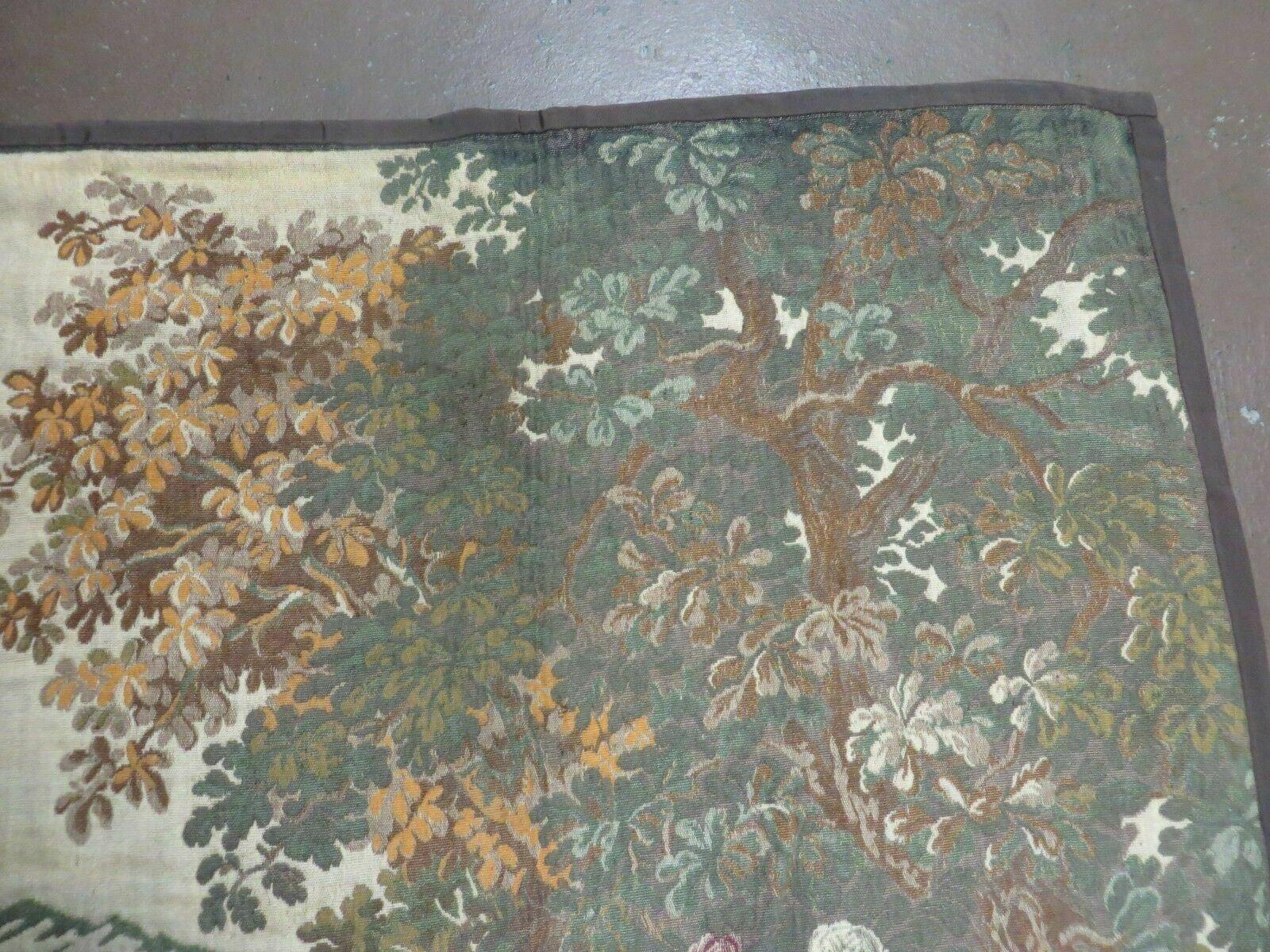 4' X 5' Vintage Tapestry Belgium Hand Loomed Victorian Nice 90f - Nuvé