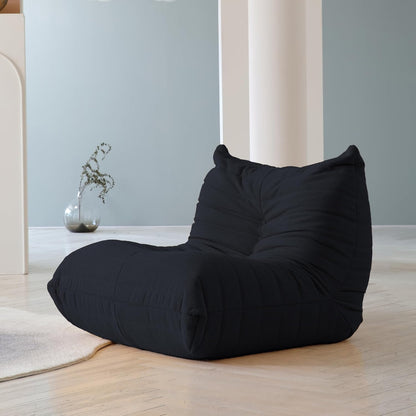 Muku Bouclé Chair - Black - Single Seater - Nuvé