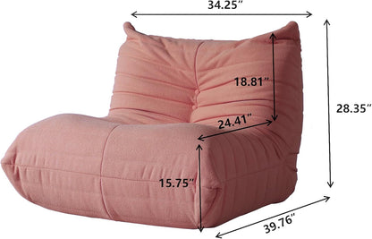 Muku Bouclé Chair - Pink - Single Seater - Nuvé