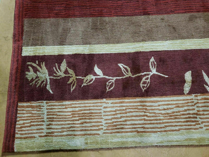 8' X 11' Tibetan Nepal Art Deco Hand Knotted Wool Rug Modern Contemporary Nice - Nuvé