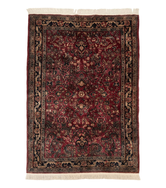 Persian Sarouk Rug 3x5, Antique Persian Carpet