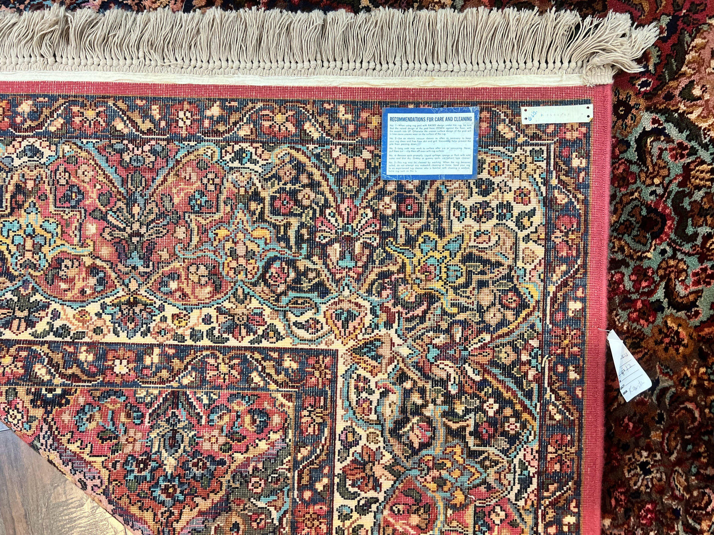 Karastan Multicolor Panel Kirman Rug #717, Wool Karastan Rug 8' 8" x 12', Vintage Multipanel Kirman, Original Karastan Collection 700 Series - Nuvé