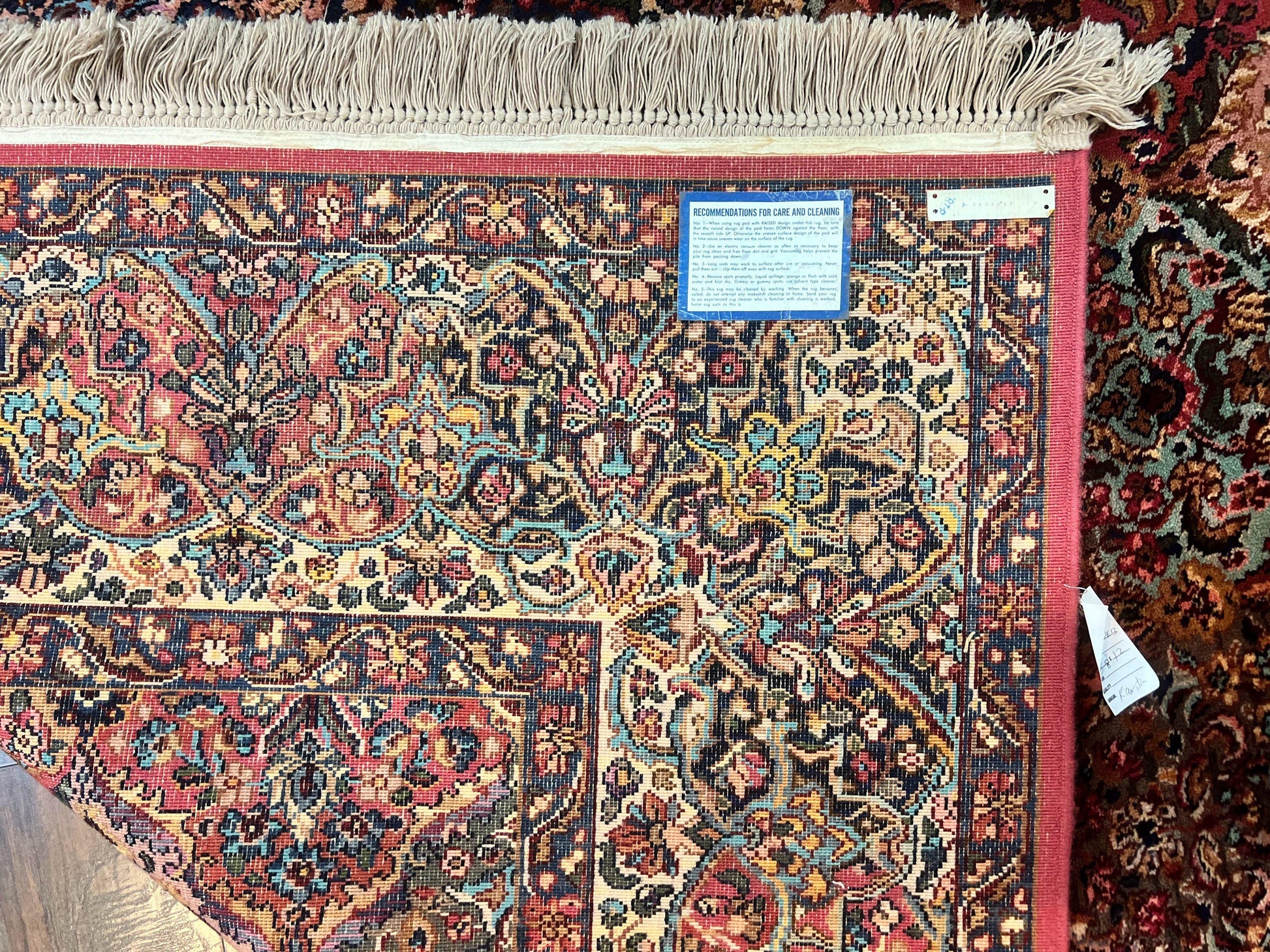 Karastan Multicolor Panel Kirman Rug #717, Wool Karastan Rug 8' 8" x 12', Vintage Multipanel Kirman, Original Karastan Collection 700 Series - Nuvé