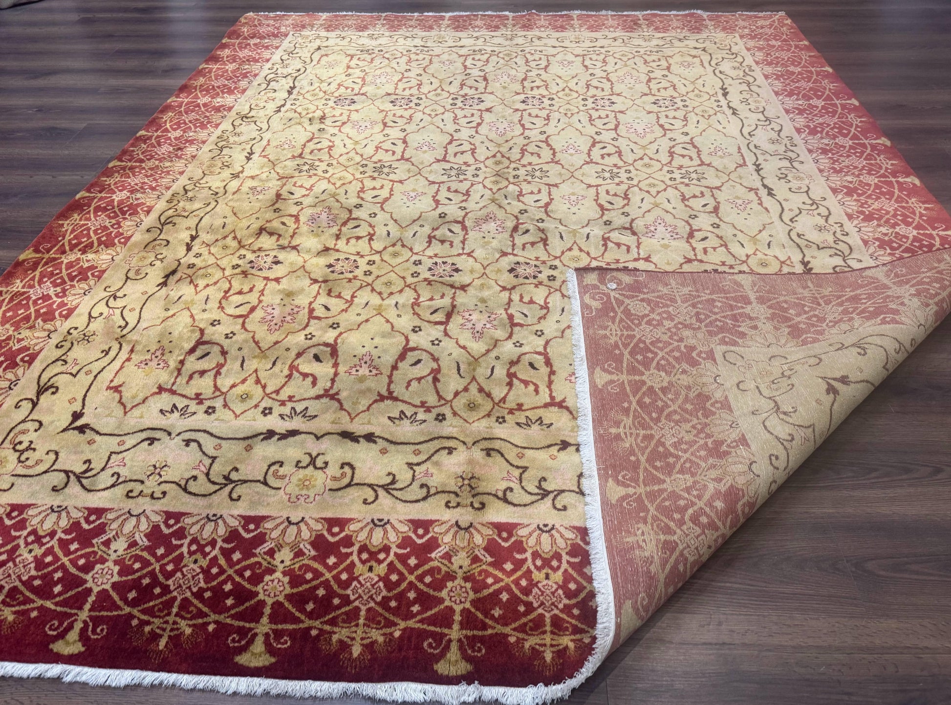 Pak Persian Rug 8x10, Allover Pattern, Gold-Tan, Fine 200 KPSI - Nuvé