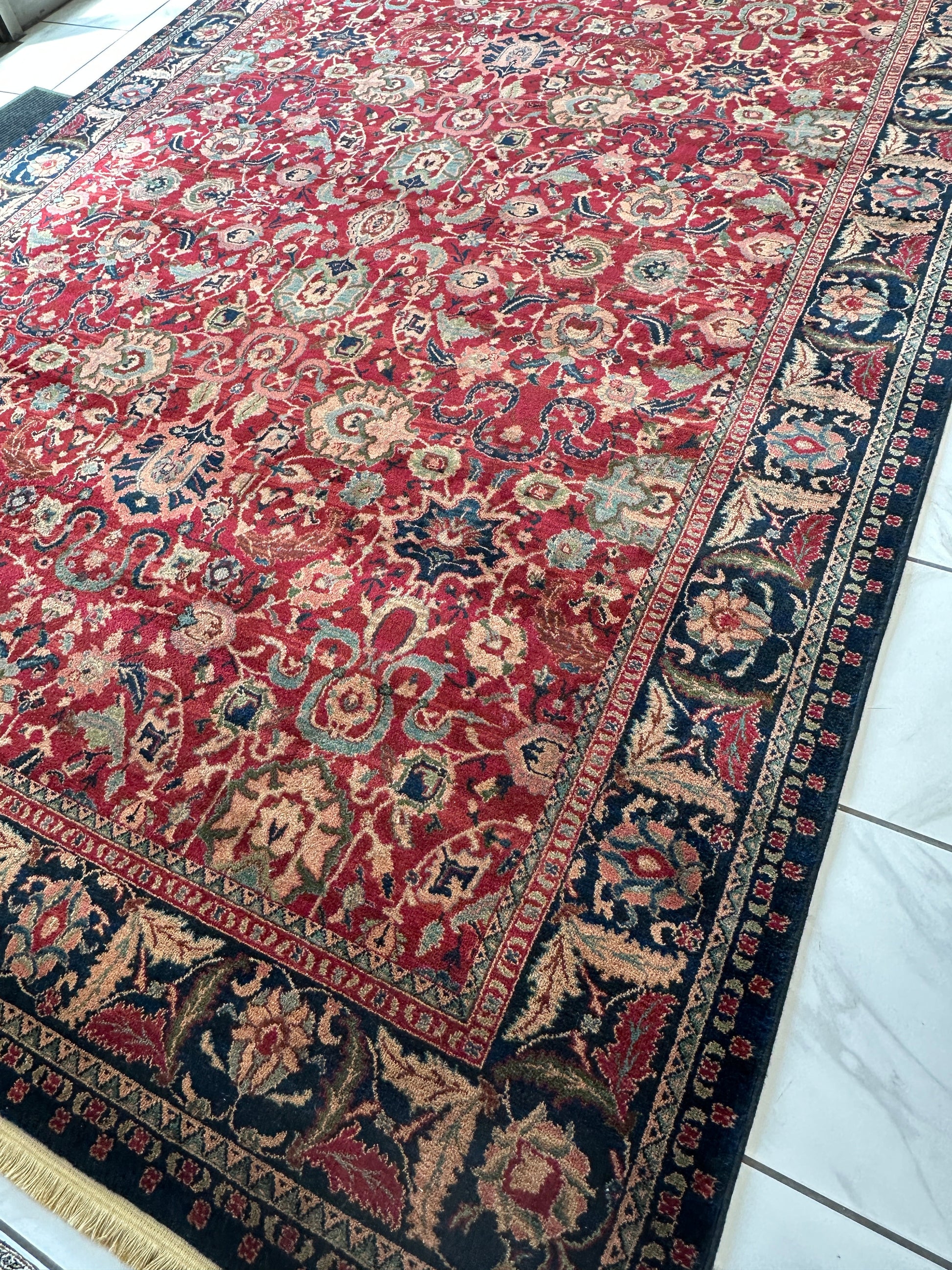 Karastan Samovar Teawash Wool Rug – 8’8” x 12’ – Vintage Elegance, Excellent Condition - Nuvé