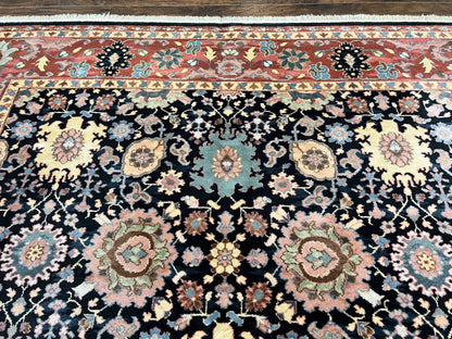 Karastan Rug 8 x 11.7, Karastan Williamsburg Kurdish Pattern 559, Wool Pile Vintage Karastan Carpet, Discontinued, Room SIzed Area Rug - Nuvé