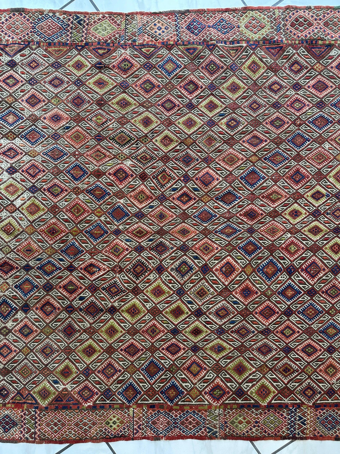 Antique Turkish Jajim Wool Rug 5’6” x 14’5” - Nuvé