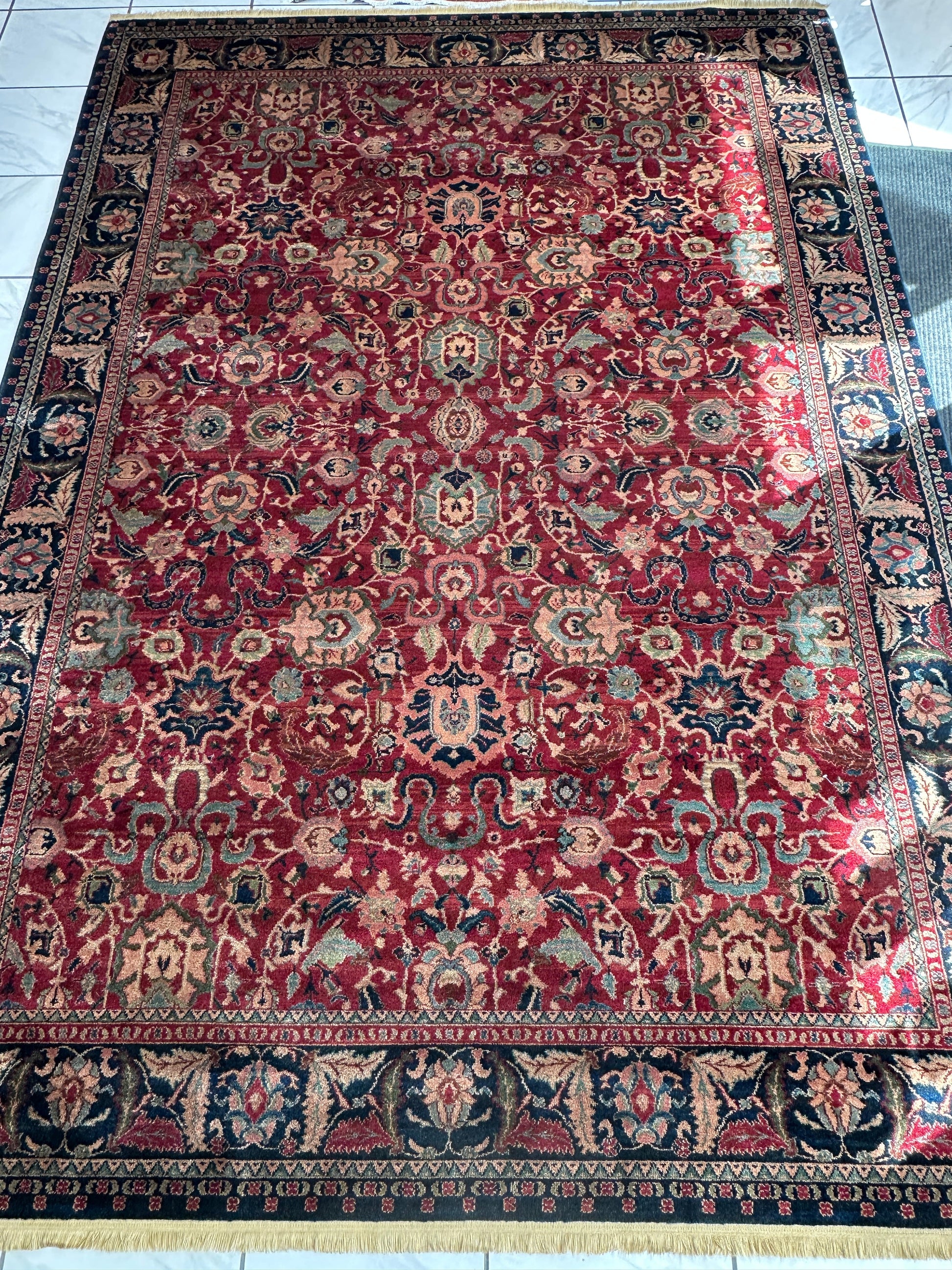 Karastan Samovar Teawash Wool Rug – 8’8” x 12’ – Vintage Elegance, Excellent Condition - Nuvé