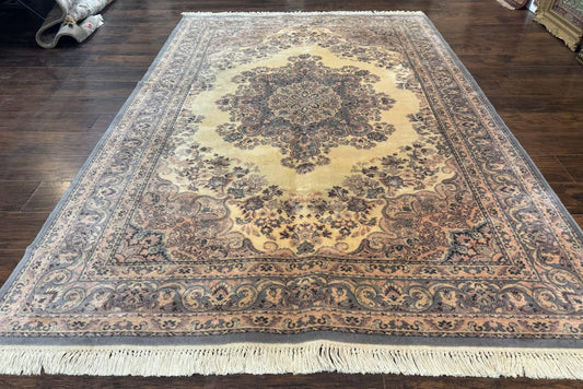 Belgium Power Loomed Wool Rug 6.9 x 9.6, Vintage Oriental Carpet - Nuvé