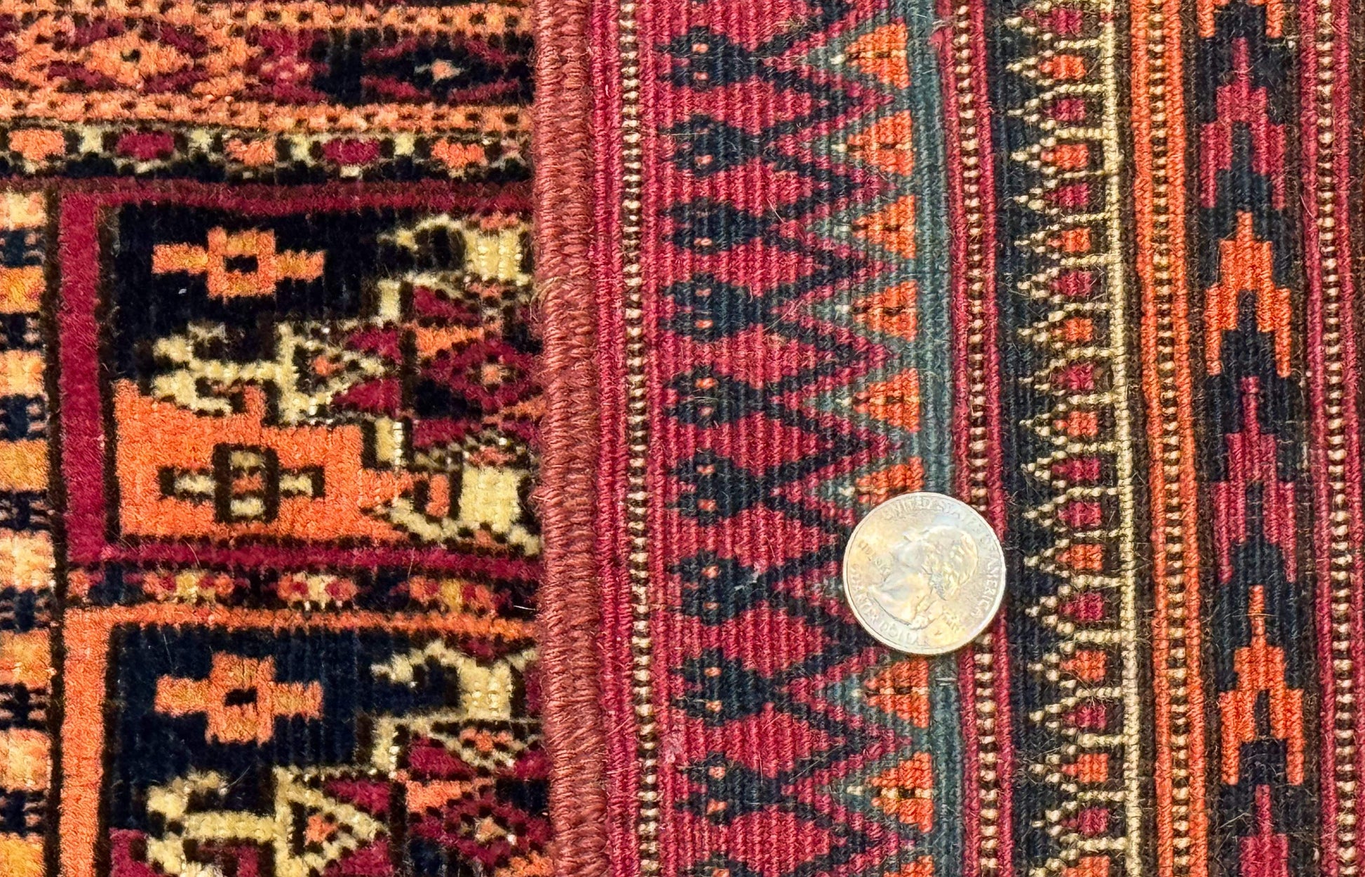 Antique Persian Turkoman Mafresh Rug 1x4, Wool, Tribal Collectible - Nuvé