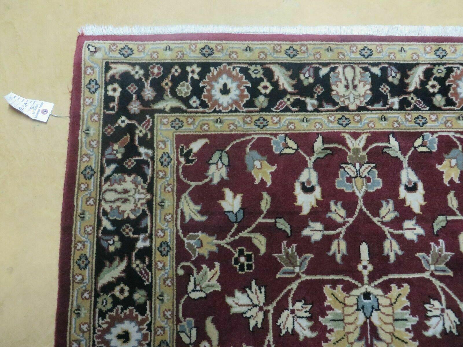 4' X 6' Handmade Finely Knotted Indian Agra Pattern Wool Rug Nice - Nuvé