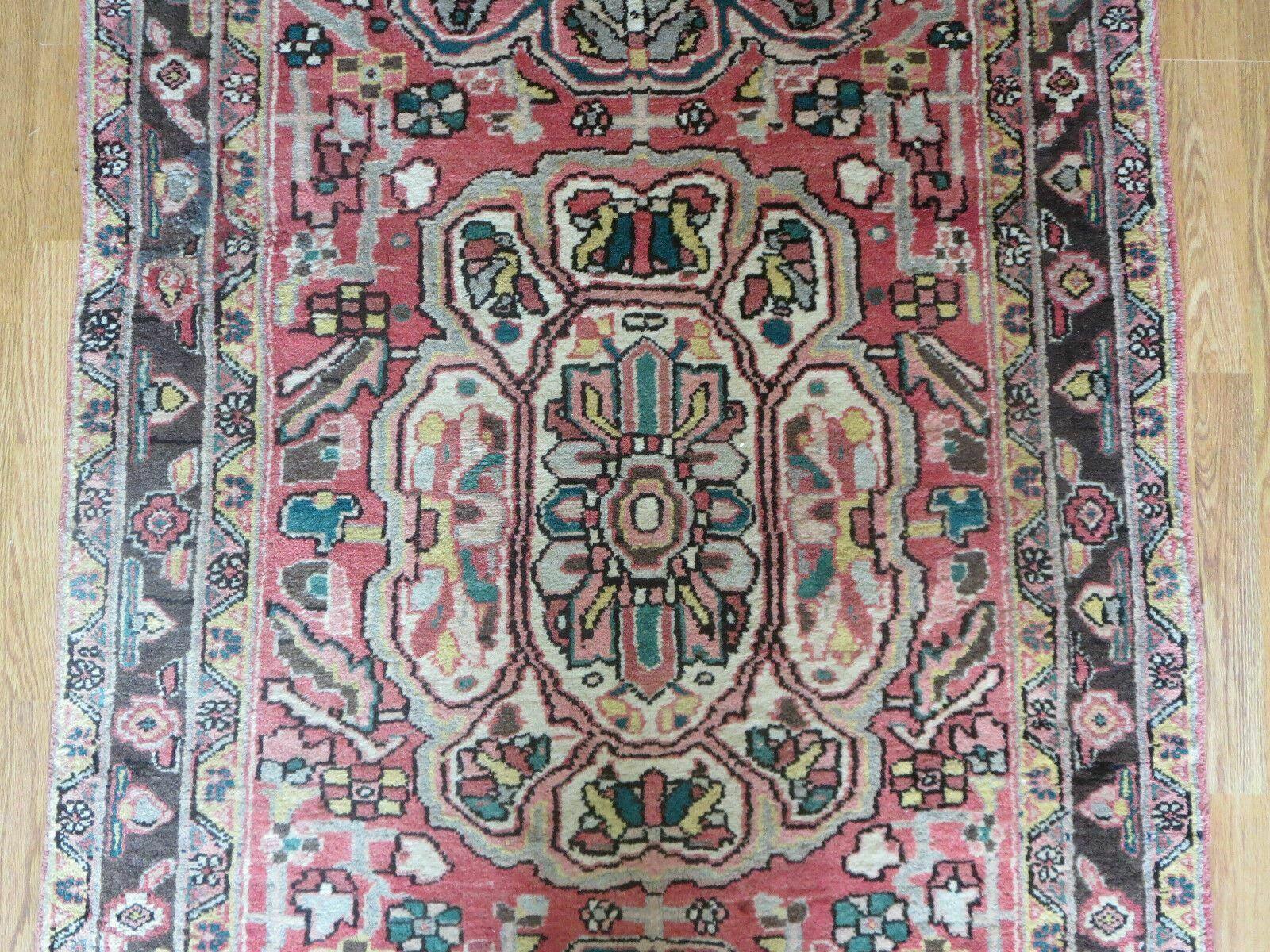 3' 9" X 10' 6" Semi Antique Handmade Turkish Wool Runner Rug - Nuvé
