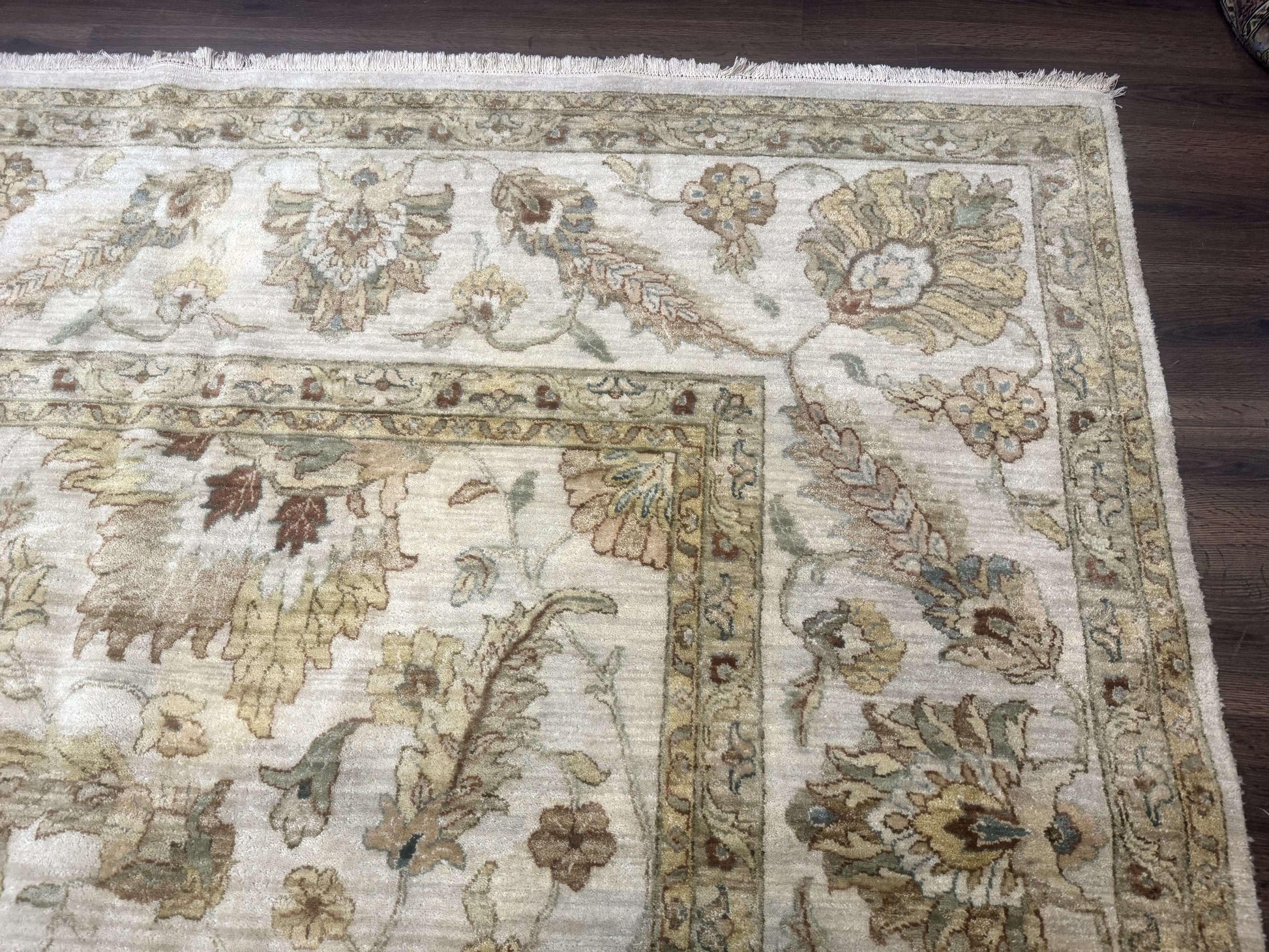 Palace Size Rug 12x15, Neutral Light Colors, Oat, Peshawar Chobi Oushak Rug, Handmade Wool Rug - Nuvé