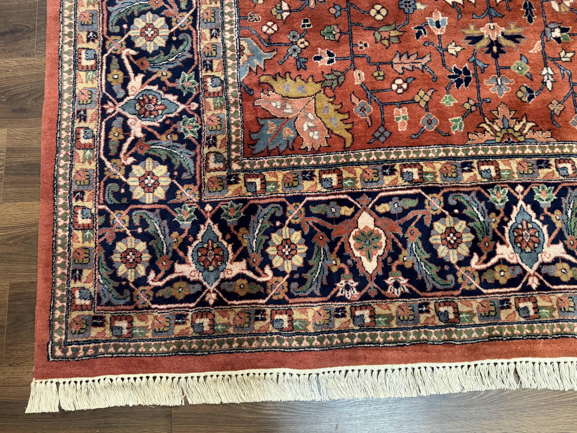 Indo Persian Heriz Rug 10x15, Allover Pattern, Large Wool Handmade Rug - Nuvé