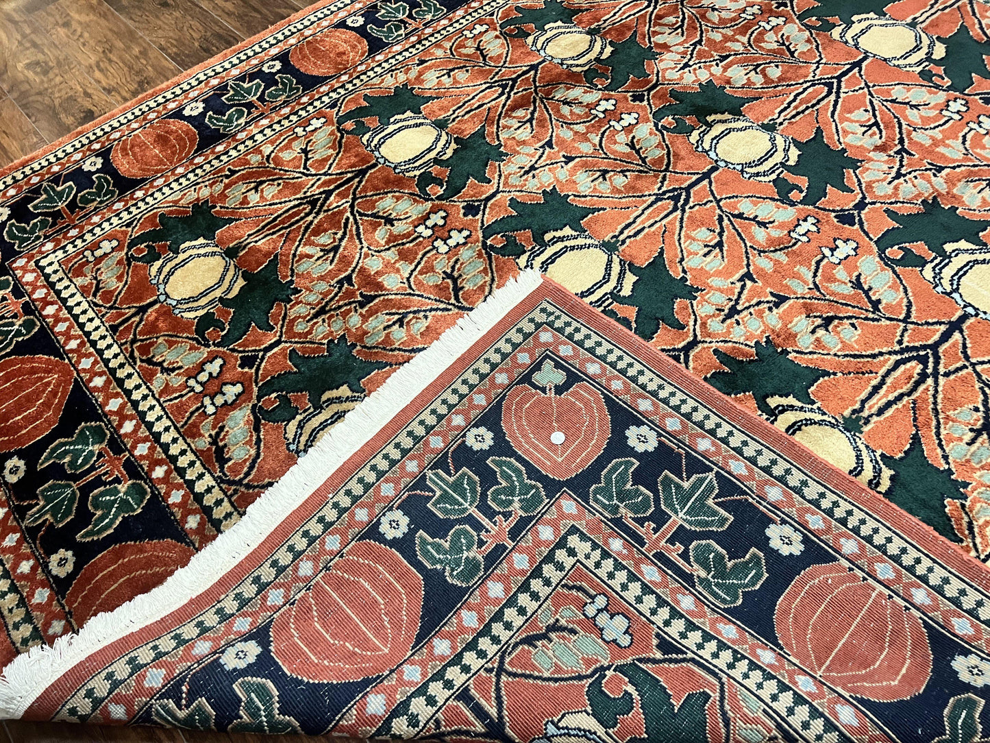 Indo Persian Bidjar Rug 8x10, Red and Black, Handmade Vintage Wool Carpet - Nuvé