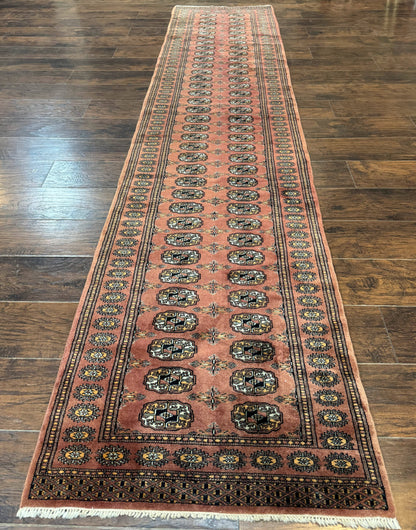 Pakistani Turkoman Bokhara Runner Rug 2.8 x 12, Oriental Runner for Hallway - Nuvé