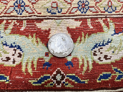 Silk Turkish Hereke Rug 2x3, Peacocks Birds, Signature from Master Weaver, Super Finely Hand Knotted 550 KPSI, Animal Pictorials - Nuvé