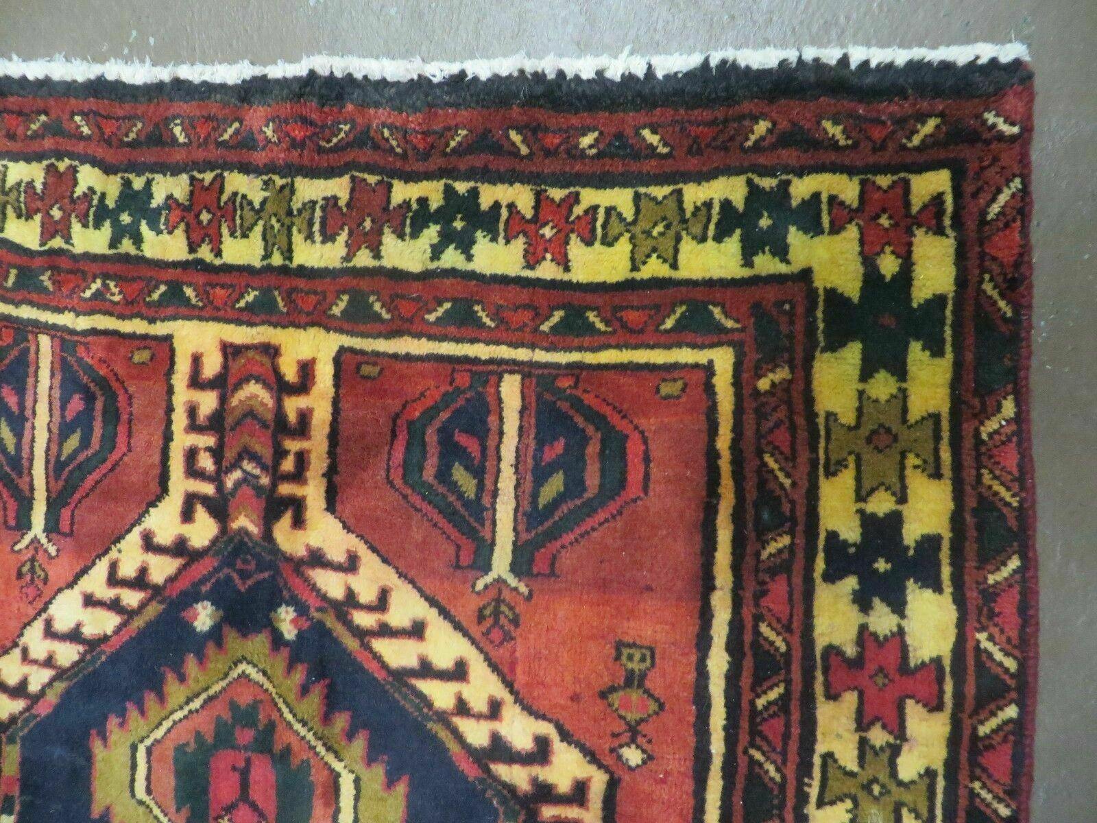 3' 4"X 7' Antique Handmade Turkish Wool Rug Organic #101 - Nuvé