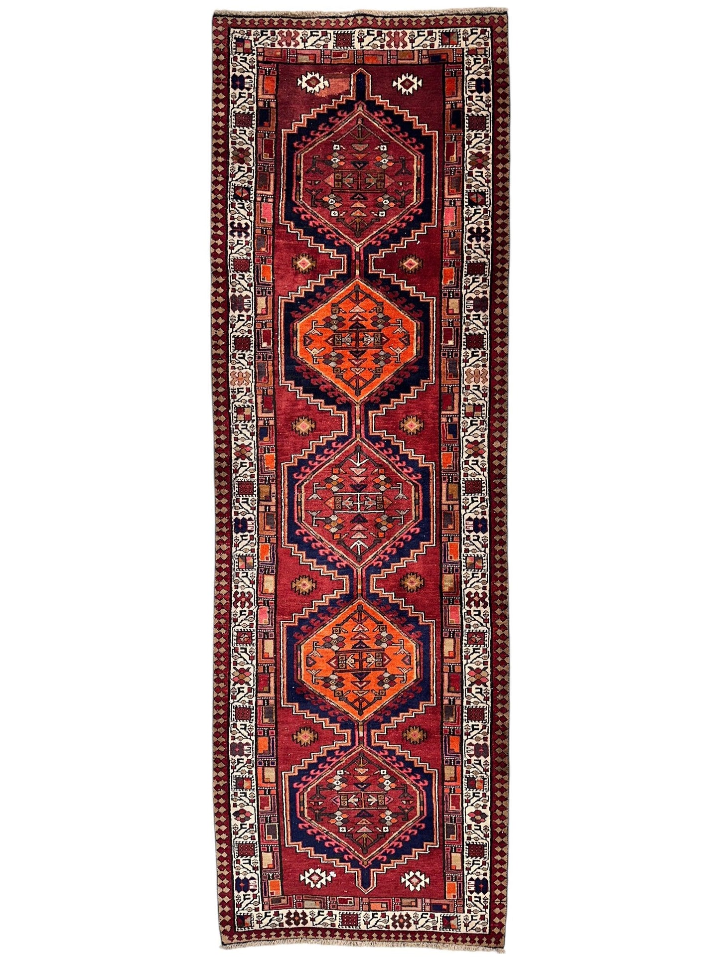 Vintage Persian Sarab Wool Runner Rug 3’4 x 10’7” - Nuvé