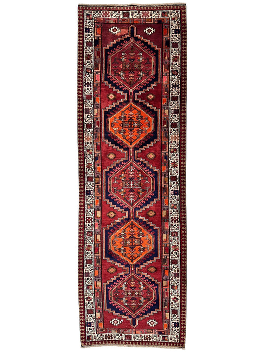 Vintage Persian Sarab Wool Runner Rug 3’4 x 10’7” - Nuvé