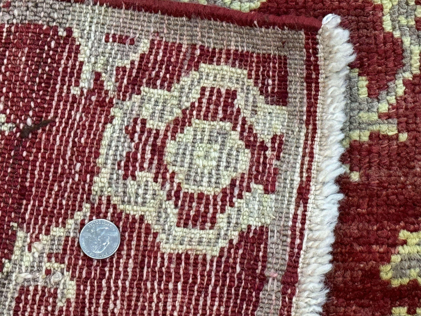 Modern Turkish Oushak Rug 5x8, Brick Red - Nuvé