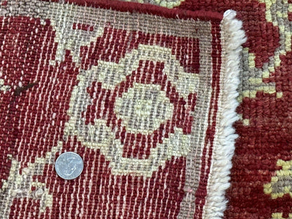Modern Turkish Oushak Rug 5x8, Brick Red - Nuvé