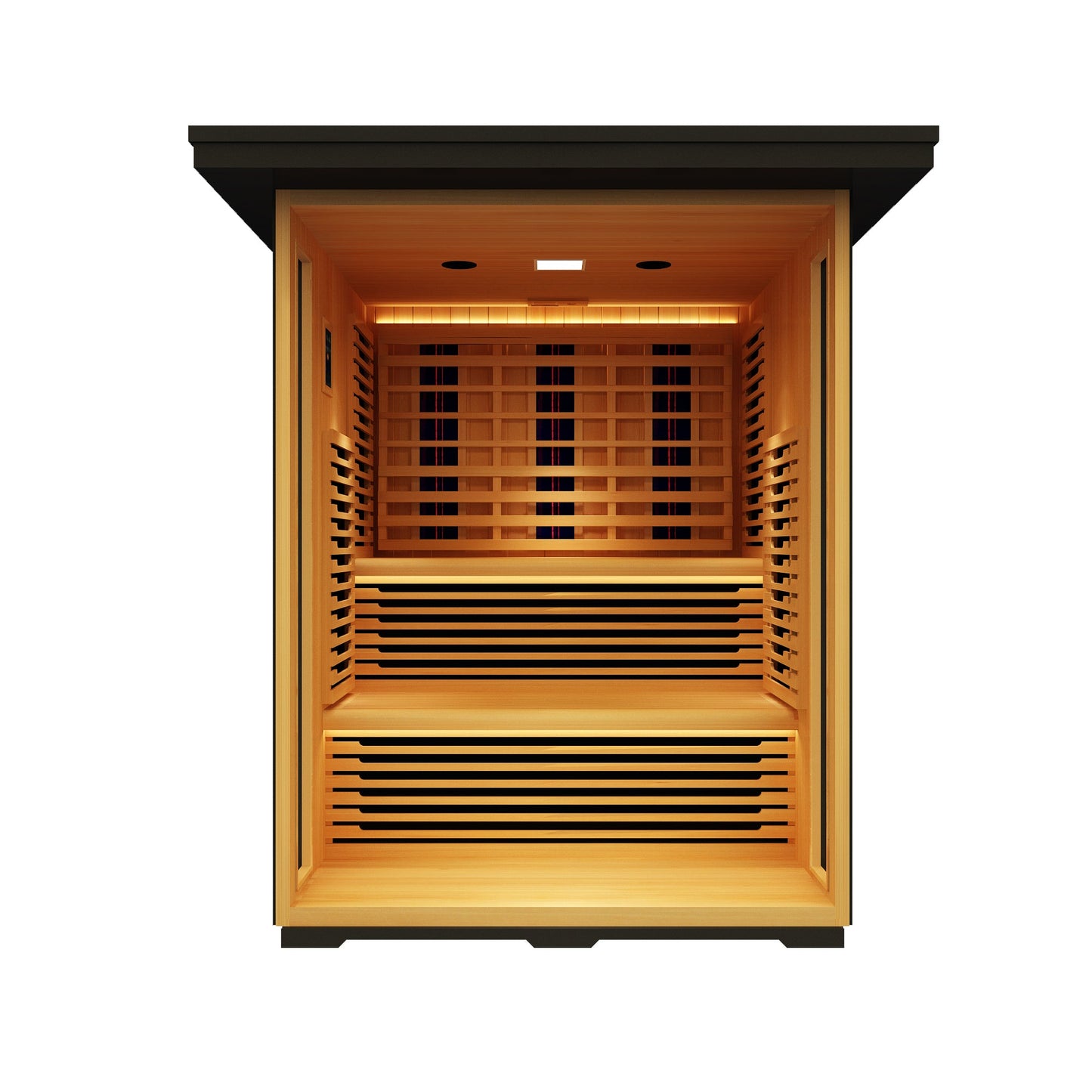 Peak Saunas Kilimanjaro 5-Person Outdoor Full Spectrum Infrared Sauna with XL Medical-Grade Red Light Therapy and Smart WiFi App Control - Nuvé