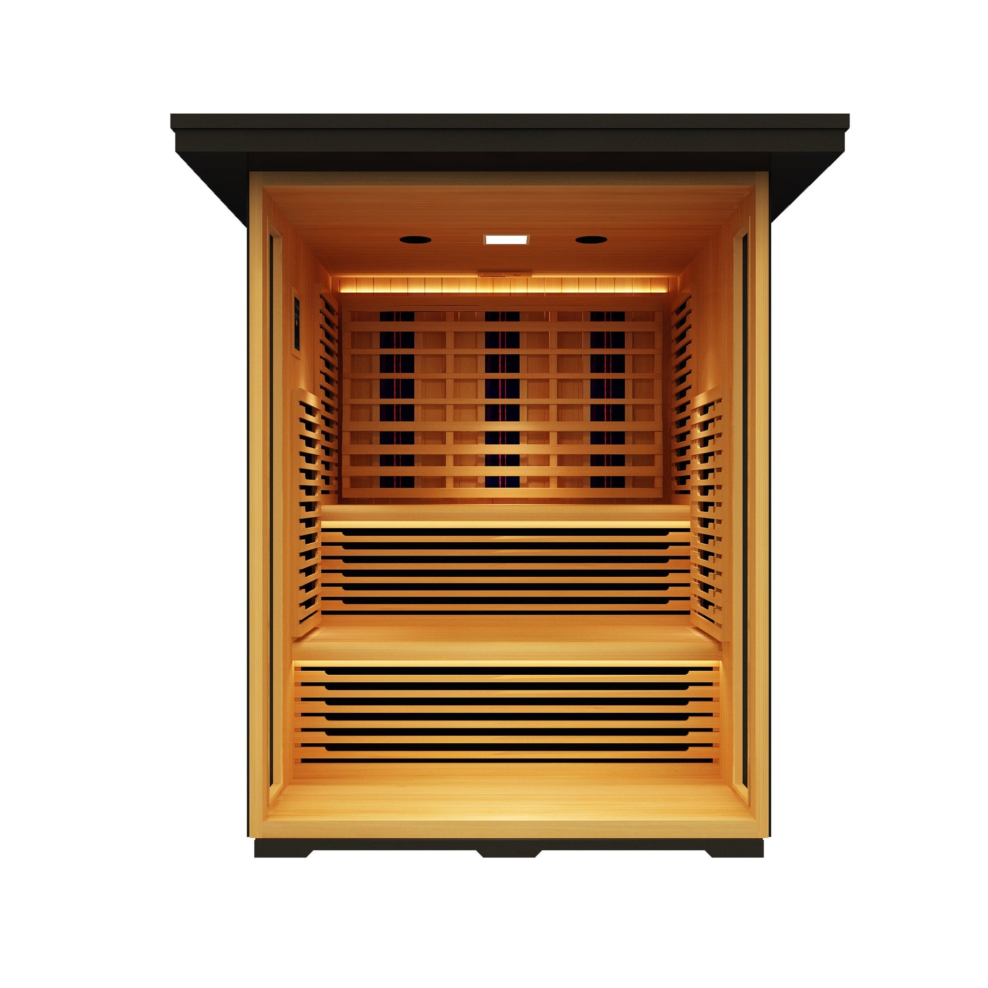 Peak Saunas Kilimanjaro 5-Person Outdoor Full Spectrum Infrared Sauna with XL Medical-Grade Red Light Therapy and Smart WiFi App Control - Nuvé