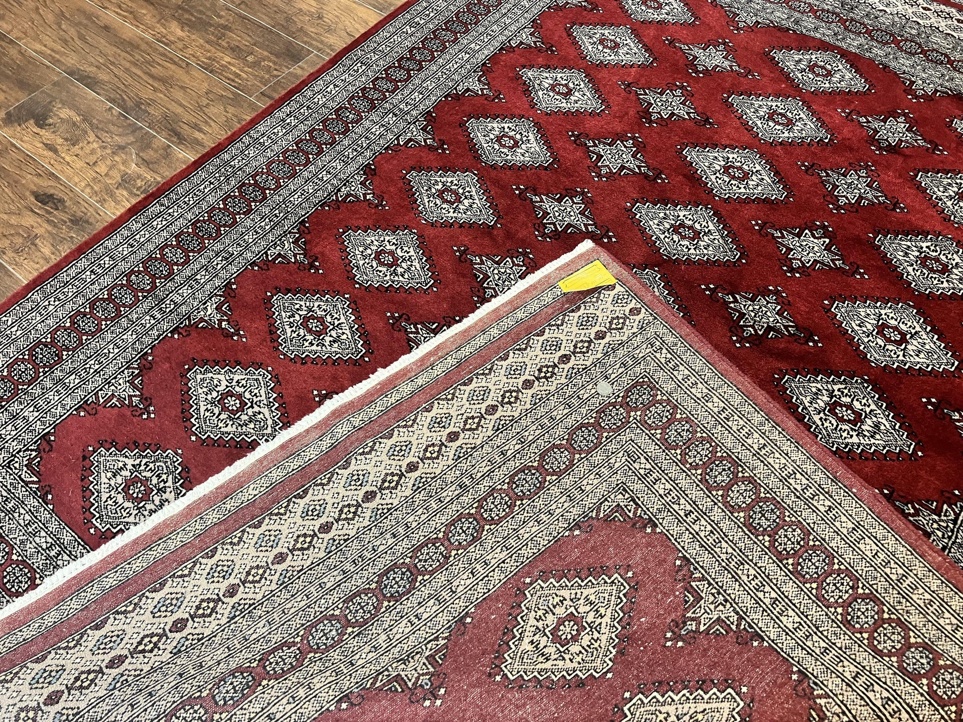 Pakistani Bokhara Rug 6x8, Fine Turkoman Carpet, Wool Handmade Vintage, Red, 6 x 8 Medium Sized Rug, Turkmen Rug - Nuvé