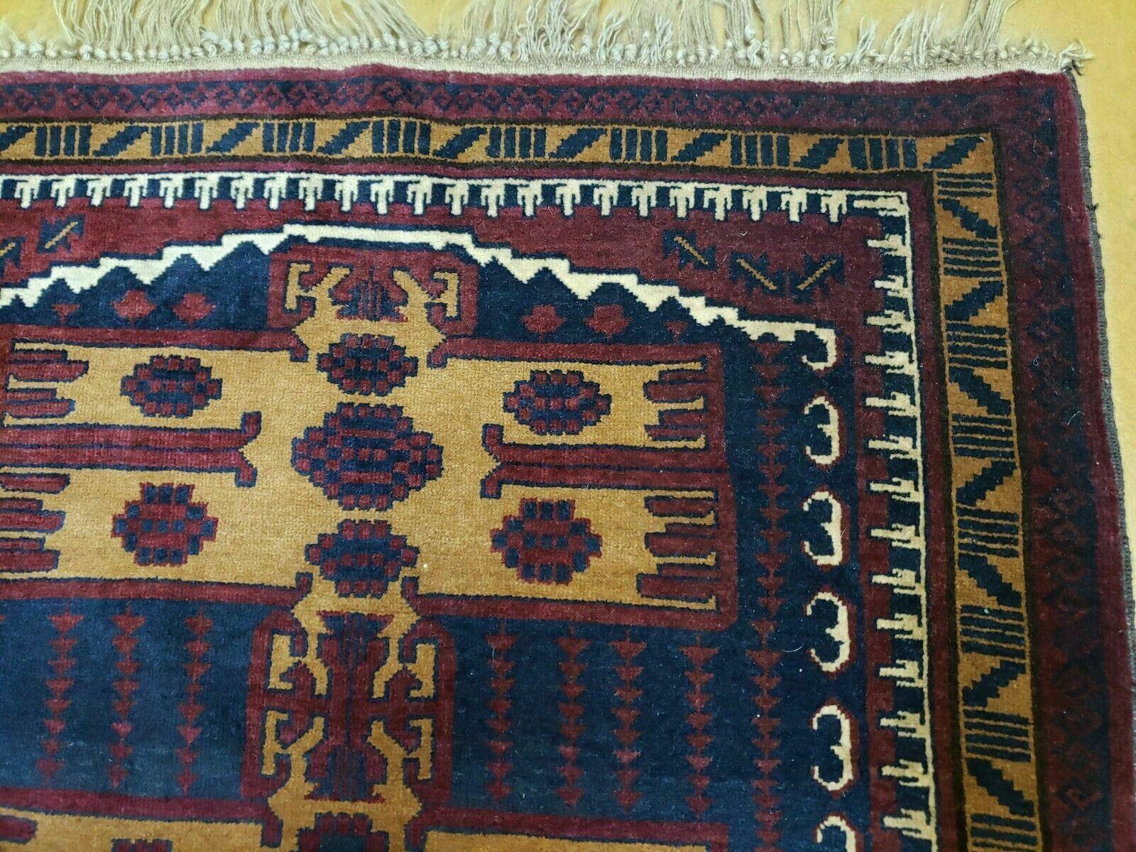 3' X 4' Vintage Handmade Balouchi Balouch Tribal Wool Rug Nice - Nuvé
