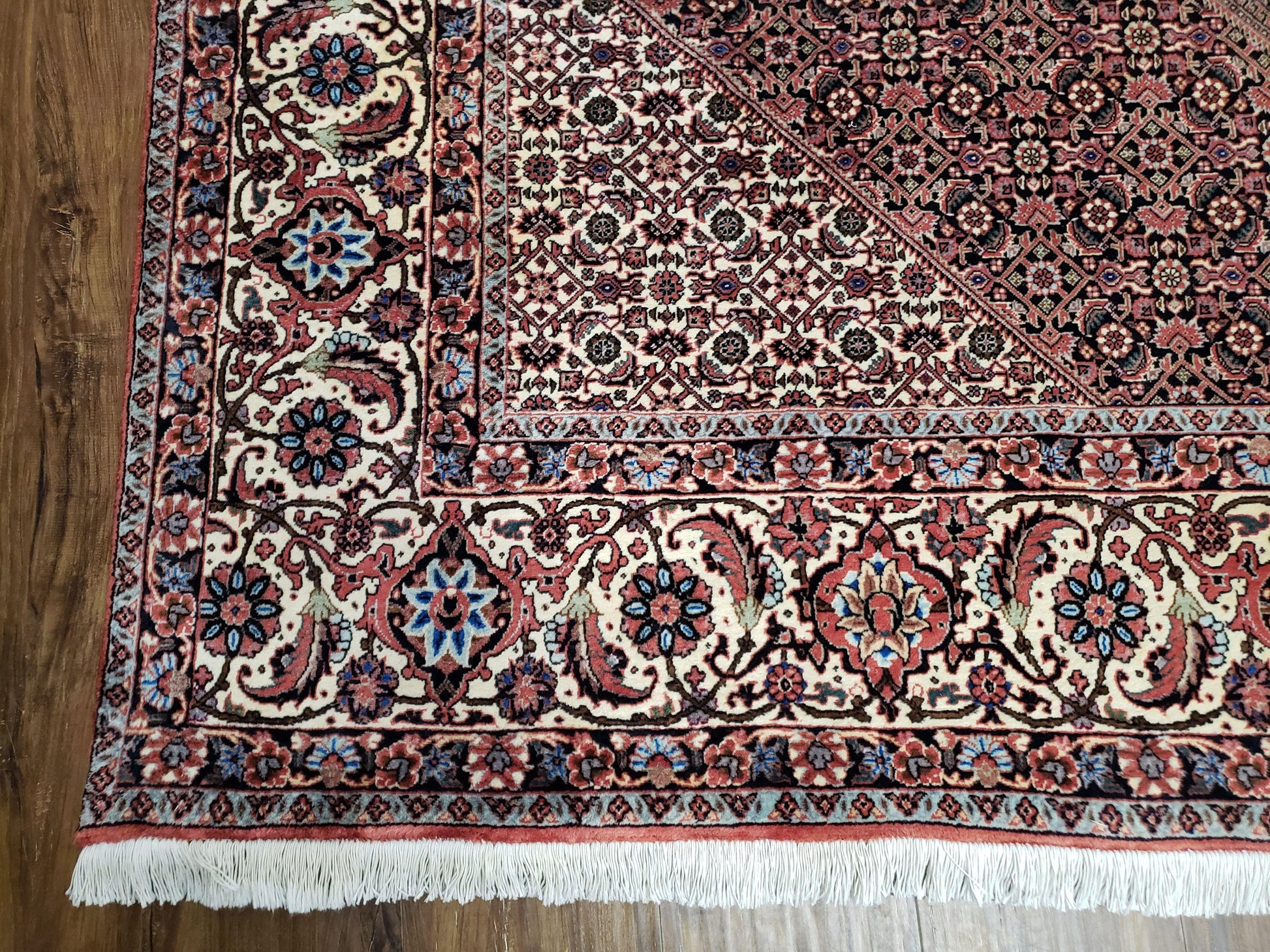 Persian Bijar Rug 8x11 - Herati Mahi Pattern - Nuvé