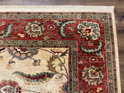 Karastan Rug 8.8 x 10, Ashara Agra Ivory #549, Wool, Vintage - Nuvé